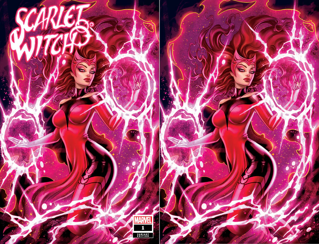 SCARLET WITCH #1 - FAN EXPO DALLAS CK EXCLUSIVE - DAWN MCTEIGUE TRADE & VIRGIN SET